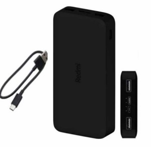 پاوربانک شیائومی مدل Redmi PB200LZM ظرفیت 20000 میلی آمپرساعت به همراه کابل تبدیل microUSB