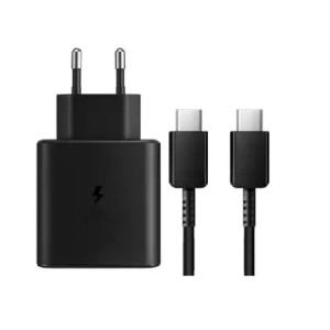 شارژر 45W دو پین سامسونگ مدل EP-T4510 به همراه کابل تبدیل Type-C to Type-C