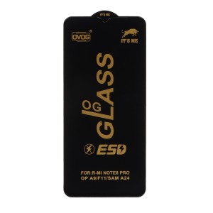 محافظ صفحه نمایش شیشه ای درجه یک Samsung A24  - Full Cover OG