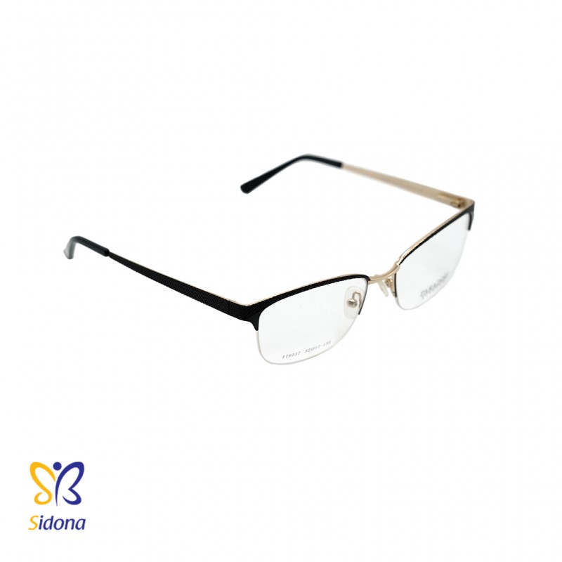 P6037-C1/C11 نیم فریم مشکی - طلایی