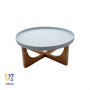 سینی کیک همراه با پایه چوبیKPFD 0476