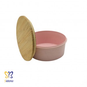 KPFD 04753 ظرف نگهدارنده همراه با درب چوبی