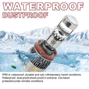 هدلایت لنزدار خودرو مدل A80  پایه H7 بسته 2 عددی