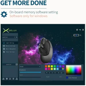 ماوس عمودی بی سیم  دیلاکس مدل M618XSD