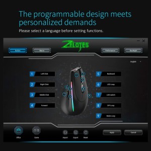 ماوس عمودي زیلوتس مدل T-50