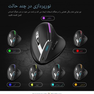 ماوس عمودي بی سیم زیلوتس مدل F36