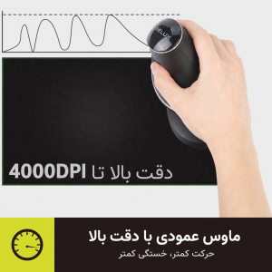 ماوس عمودی بی‌سیم دیلاکس  مدل M618PD
