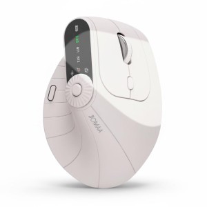 ماوس عمودی JOMAA MKE604 | بی‌سیم، Bluetooth، شارژی و DPI 2400
