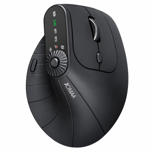 ماوس عمودی JOMAA MKE604 | بی‌سیم، Bluetooth، شارژی و DPI 2400