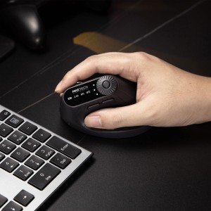 ماوس عمودی JOMAA MKE604 | بی‌سیم، Bluetooth، شارژی و DPI 2400