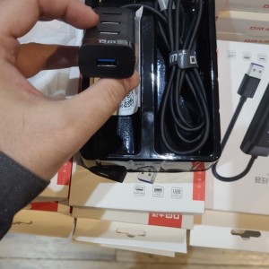 هاب 4 پورت USB 3.0 دی ام مدل CHB007 با کابل به طول 120 سانتیمتر