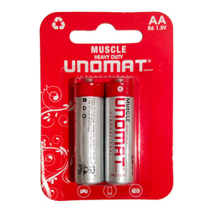 باتری قلمی یونومات مدل MUSCLE بسته دو عددی