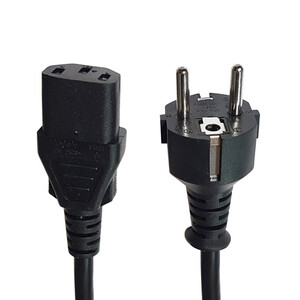 کابل برق سه پین منبع تغذیه کامپیوتر مدل TUR 16A power طول 1.5 متر