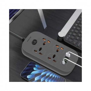 چندراهی برق 2500 وات خاکستری گرین Power Socket