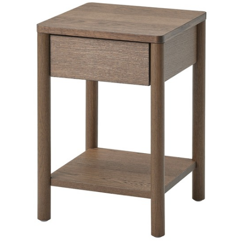 میز کنار تخت  با روکش بلوط ایکیا 40x40x59 سانتی TONSTAD