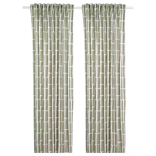 پرده جفت ایکیا SKOGSSTJÄRNA سایز 145 در 300