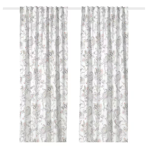 پرده جفت ایکیا PUSSMUN سایز 145 در 300