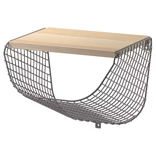 شلف دیواری  با قفسه نگهدارنده 30x28 سانتی  ایکیا SVENSHULT