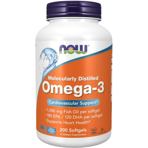 Now Foods, Omega-3, Cardiovascular Support, 200 Soft Gels