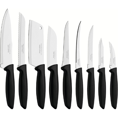 Tramontina 9 pcs Knife Set - Stainless Steel Sharp Professional Kitchen Chef