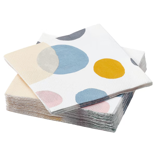 دستمال سفره 24x24 سانتی ایکیا KRUSTISTEL پک 30 عددی