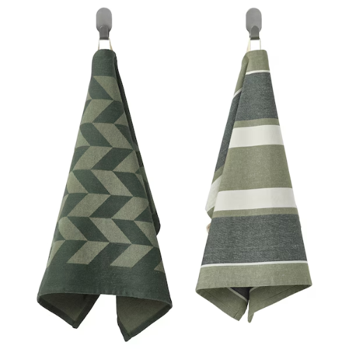 دستمال آشپزخانه  ایکیا SANDVIVA سایز 45 در 60 پک 2 عددی