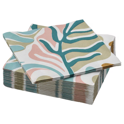 دستمال سفره  24x24 سانتی ایکیا SLÖJSTJÄRT پک 30 عددی