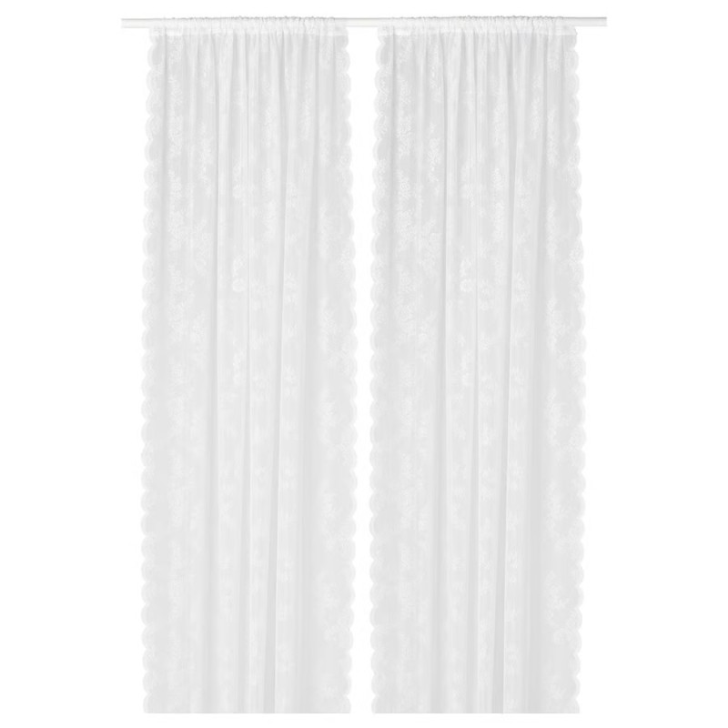 پرده توری ایکیا ALVINE SPETS سایز 145 در 300