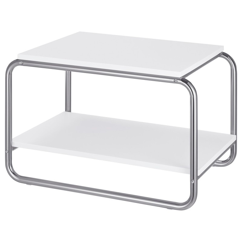 میز کناری ایکیا مدل BAGGBODA سفید با ابعاد 71x50 سانتی‌متر