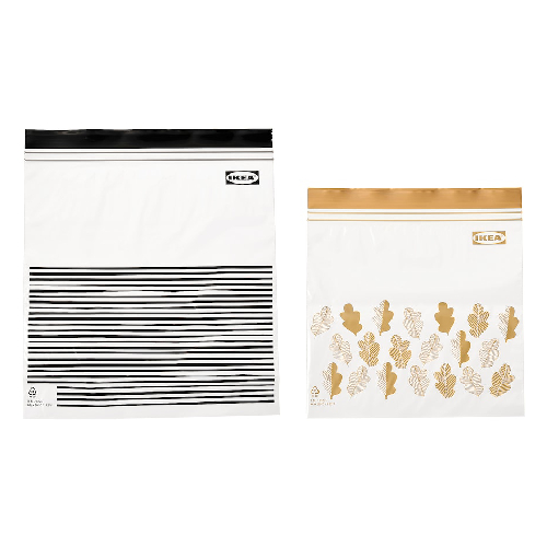 کیسه زیپ دار طرح دار ایکیا ISTAD مجموعه 50 عددی