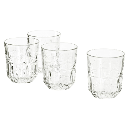 لیوان شیشه ای 0.27 لیتری ایکیا SALLSKAPLIG پک 4 عددی