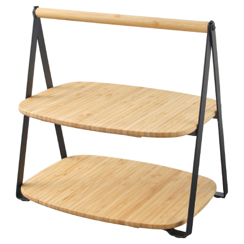 استند پذیرایی دو طبقه ایکیا FULLSPACKAD چوبی