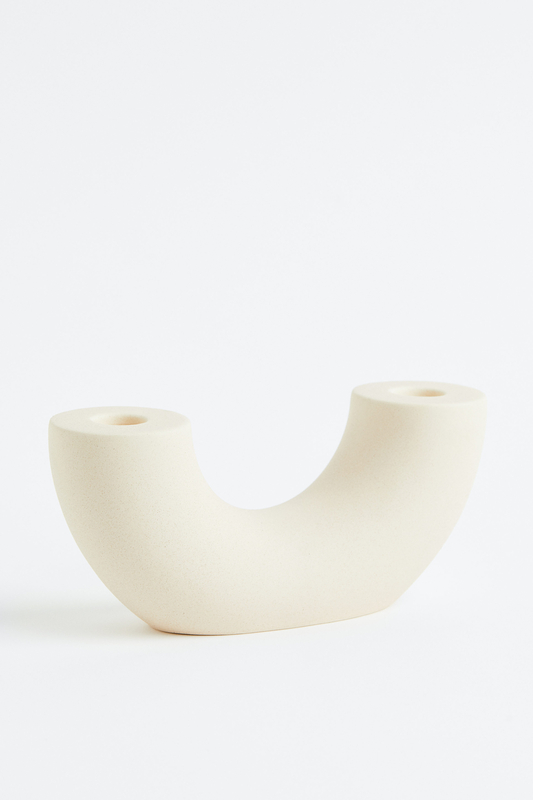 شمعدان سرامیکی H&M دو شاخه