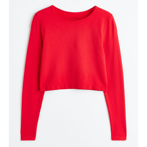 کراپ تاپ ورزشی H&M آستین بلند