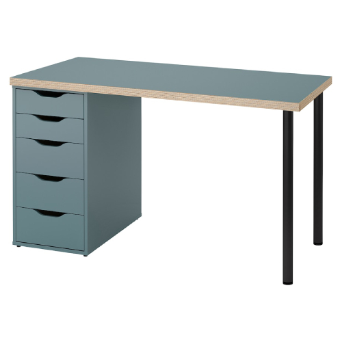 میز 120 در 60 سانتی ایکیا LAGKAPTEN / ALEX پنج کشو