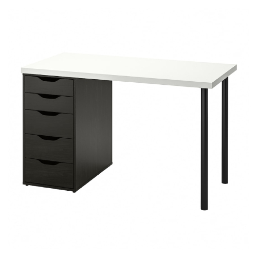 میز 120 در 60 سانتی ایکیا LAGKAPTEN / ALEX پنج کشو