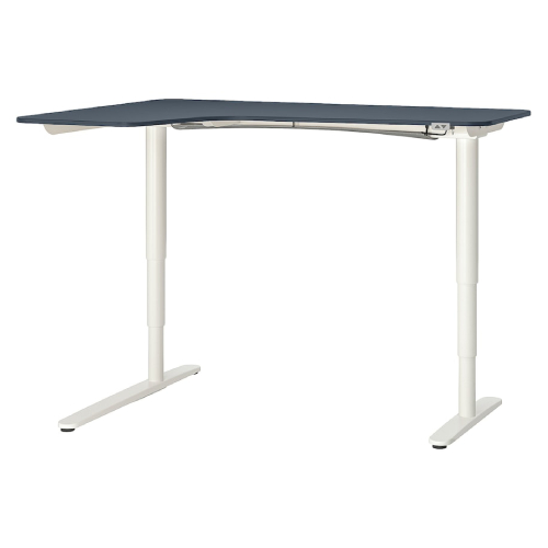 میز نشسته/ایستاده L چپ ایکیا BEKANT سایز 160 در 110