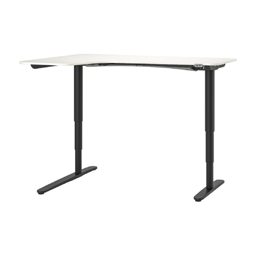 میز نشسته/ایستاده L چپ ایکیا BEKANT سایز 160 در 110