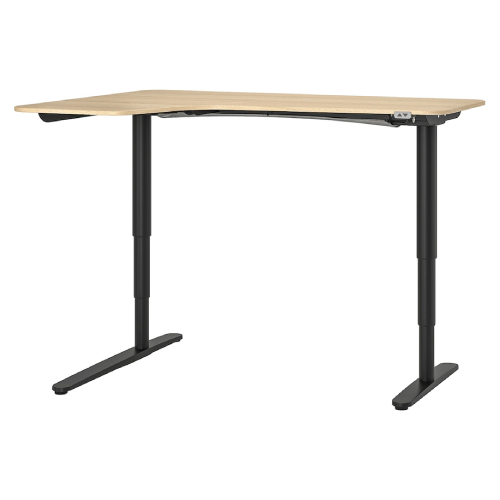 میز نشسته/ایستاده L چپ ایکیا BEKANT سایز 160 در 110