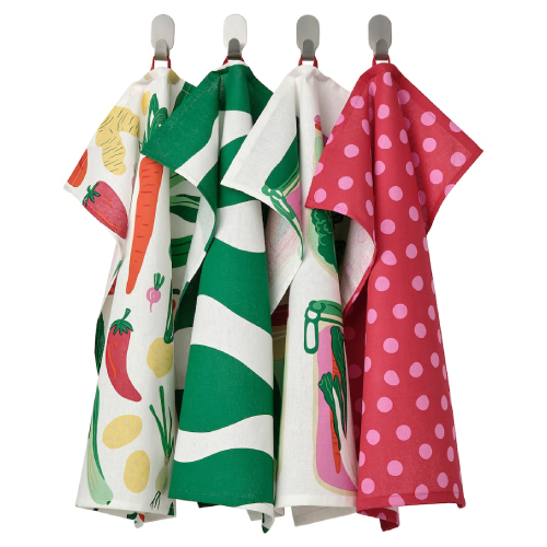 دستمال آشپزخانه ایکیا TABBERAS سایز 45 در 60 پک 4 عددی