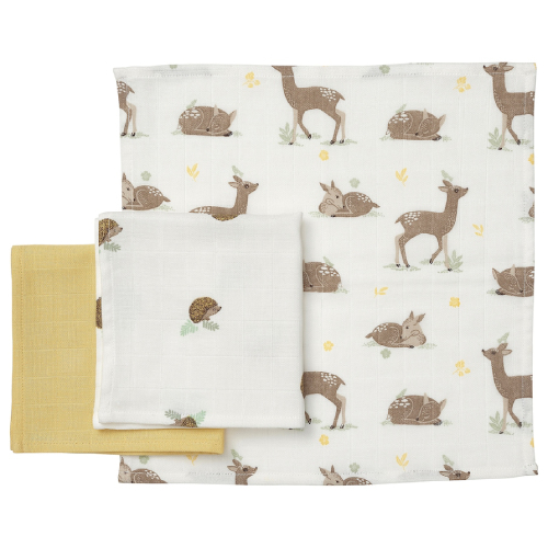 حوله دستی کودک ایکیا TROLLDOM سایز 30x30 پک 3 عددی