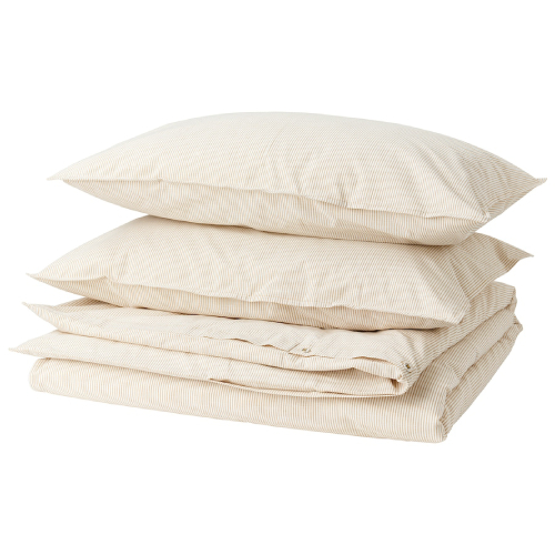 ست روکش لحاف و 2 روبالشی ایکیا BERGPALM سایز 240x220 و 50x80