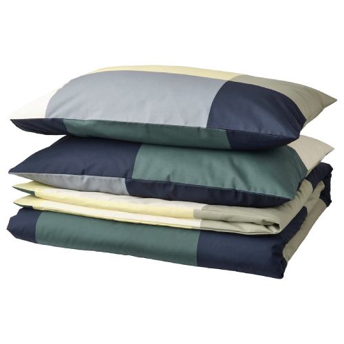 ست روکش لحاف و 2 روبالشی ایکیا BRUNKRISSLA سایز 240x220 و 50x80