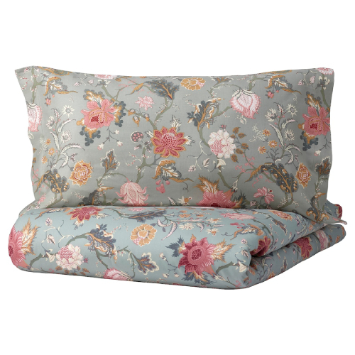 ست روکش لحاف و روبالشی ایکیا NASSELKLOCKA سایز 150x200 و 50x80