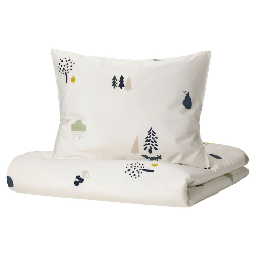 ست روکش لحاف و روبالشی کودک ایکیا BARNDROM سایز 150x200 و 50x80