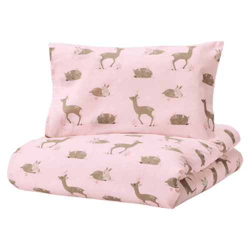 ست روکش لحاف و روبالشی نوزاد ایکیا TROLLDOM سایز 110x125 و 35x55