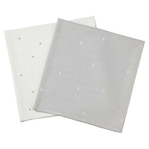 پارچه نرم نوزاد Muslin square ایکیا LEN سایز 70x70 پک 2 عددی