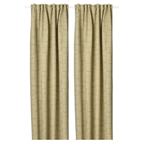 پرده نورگیر جفت ایکیا LONNSTOVMAL سایز 145 در 300