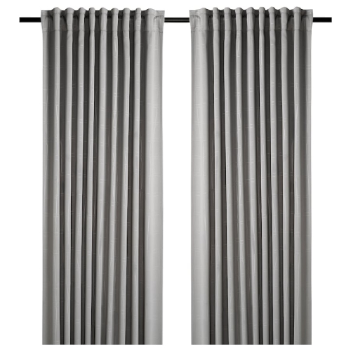 پرده جفت ایکیا PRAKTTIDLOSA تاریک کننده، سایز 145 در 300