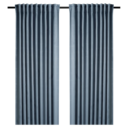 پرده جفت ایکیا PRAKTTIDLOSA تاریک کننده، سایز 145 در 300